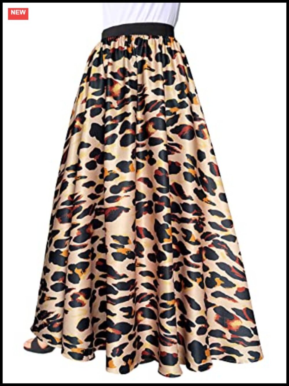Chiffon High Waist Maxi Skirt Solid Full Hem Beach Casual